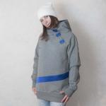 Satin Hoodie Melange