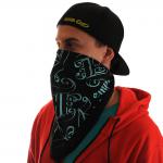 Bandana Scrabble Black/Aqua