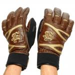 Winter leather glove Empire New York Brown/Black
